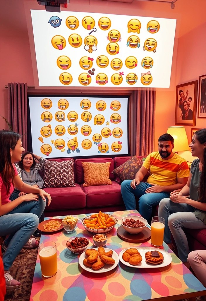 10 Hilarious Galentine's Games That Will Have You and Your Besties in Stitches! - 1. The Emoji Movie Challenge