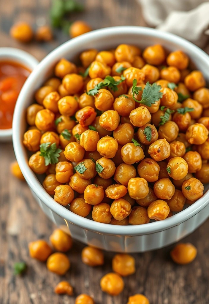 12 Healthy Super Bowl Snacks That'll Keep You in the Game (Without the Guilt!) - 1. Spicy Baked Chickpeas