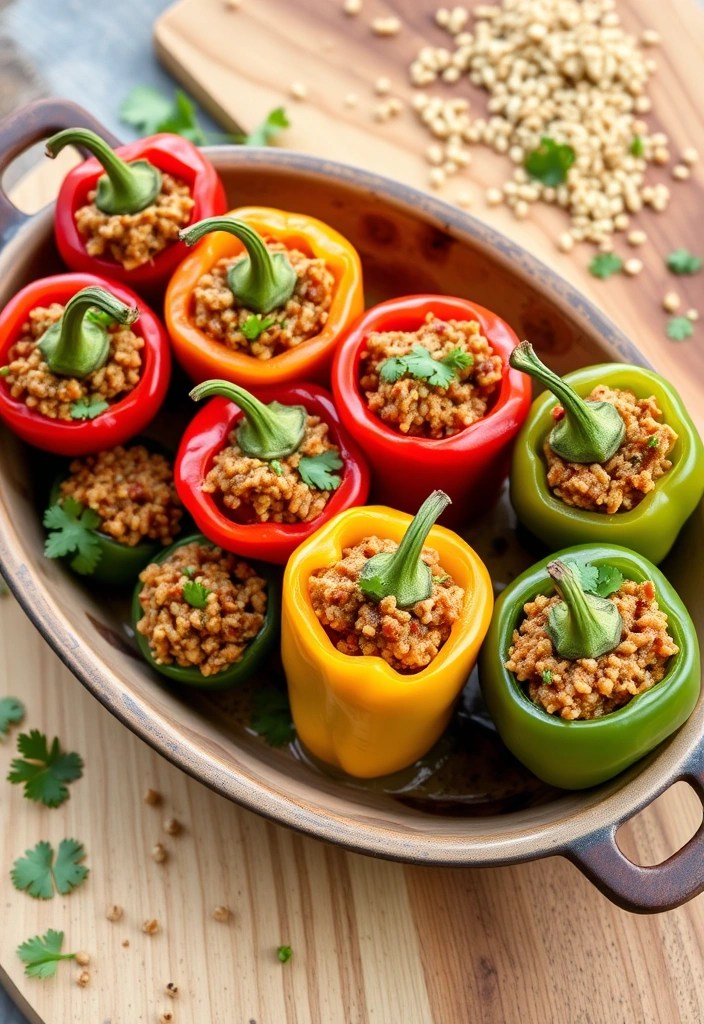12 Healthy Super Bowl Snacks That'll Keep You in the Game (Without the Guilt!) - 3. Quinoa Stuffed Peppers