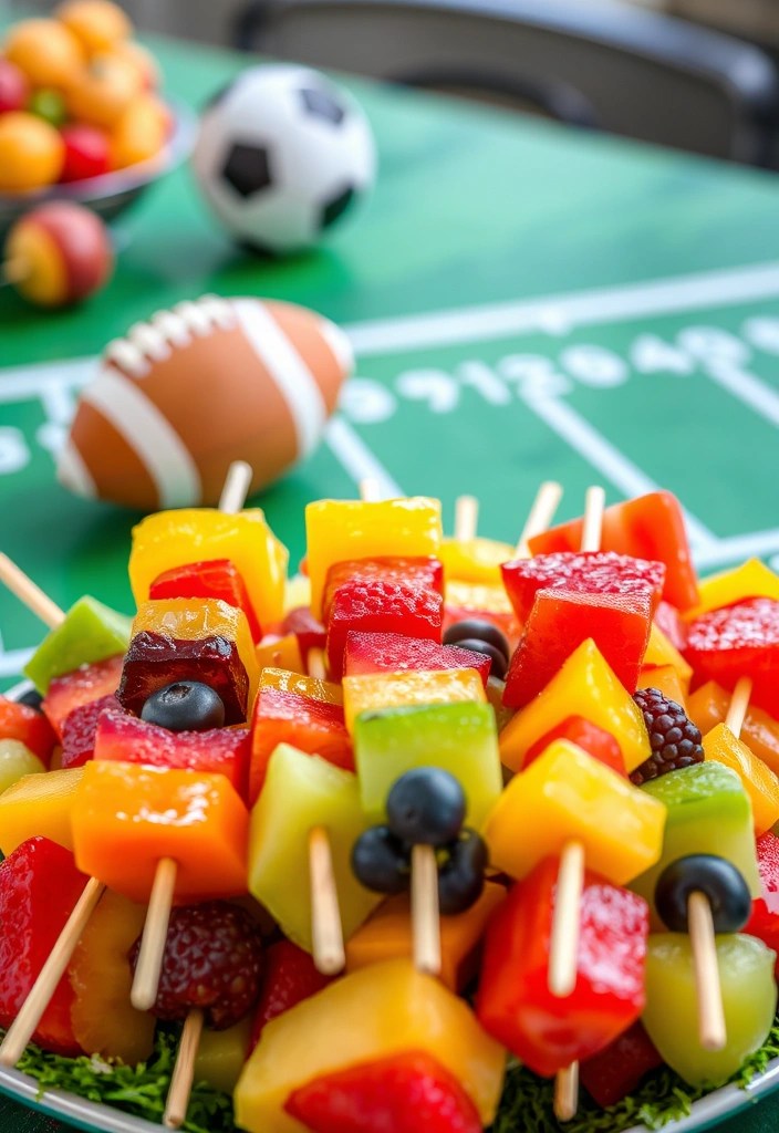 12 Healthy Super Bowl Snacks That'll Keep You in the Game (Without the Guilt!) - 8. Fruit Skewers