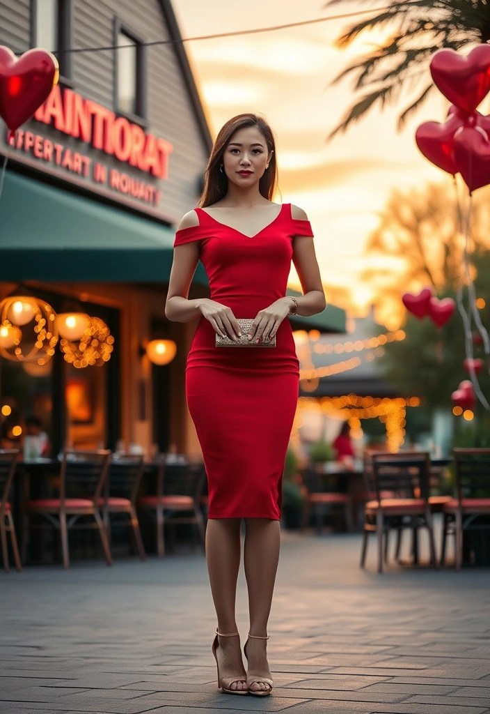 13 Last-Minute Valentine Outfits That Look Amazing (and Take Only Minutes to Style!) - 1. Flirty Red Dress