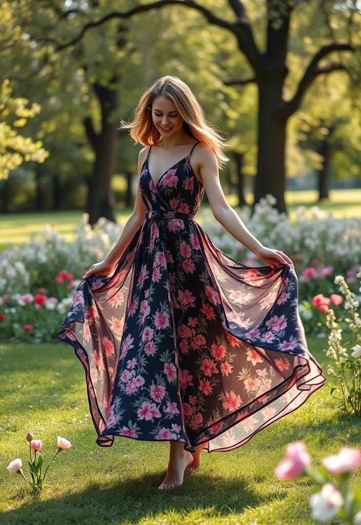 13 Last-Minute Valentine Outfits That Look Amazing (and Take Only Minutes to Style!) - 4. Romantic Maxi Dress