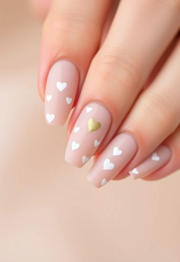 15 Cute Valentine Nail Designs to Impress Your Sweetheart (And They’re So Easy!) - 11. Minimalist Love