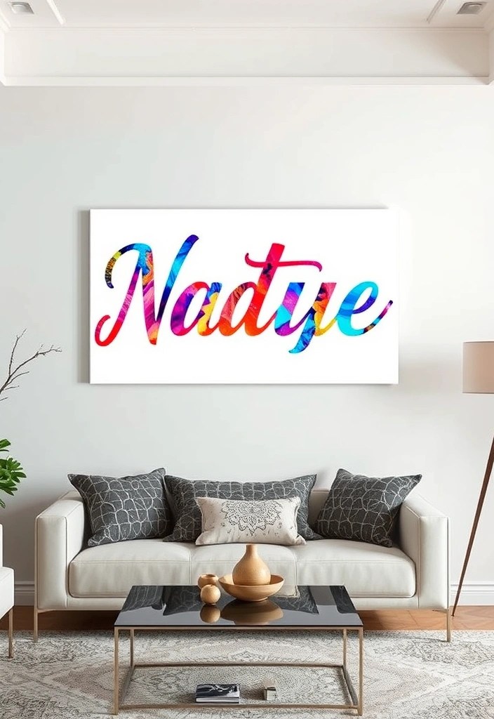 20 Unique Valentine's Day Gifts That'll Make Your Partner Say 'Wow!' - 15. Customized Name Art