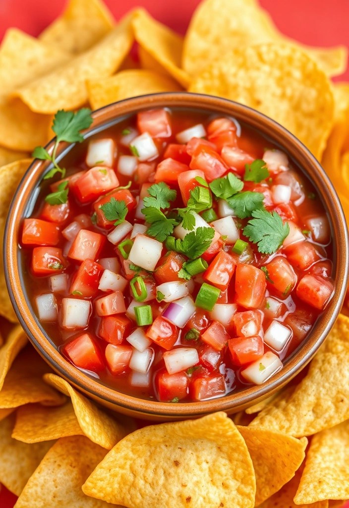 21 Low Calorie High Protein Snacks That Will Keep You Full All Day (You Won't Believe #5!) - 21. Homemade Salsa and Baked Tortilla Chips
